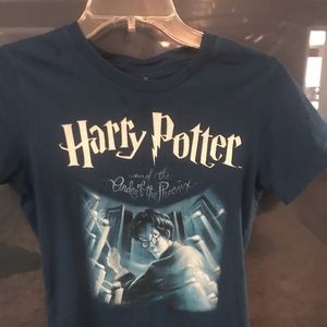 Out of print Harry Potter order of the phoenix blue womens small tshirt.